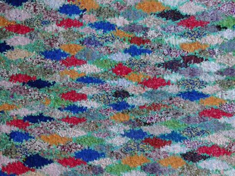 Berber rug  Boucherouite Large #L57324