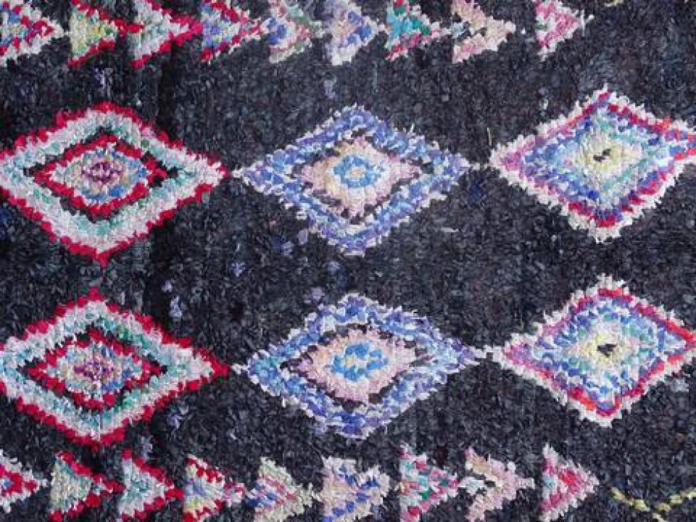 Berber rug  Boucherouite Large #L57328