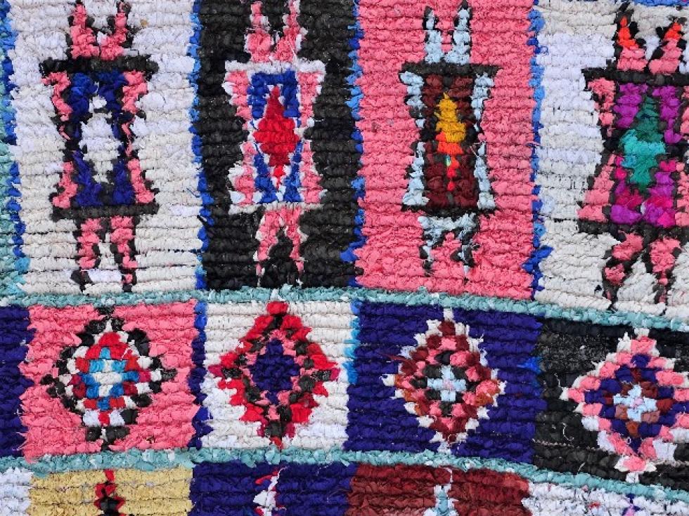 Berber rug  Boucherouite Large #L54108