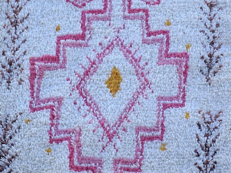 Berber rug  Beni Ourain Large sizes #BOZ55051 Cotton weft