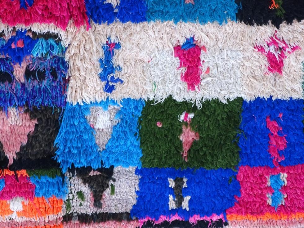 Berber rug  Boucherouite Large #L55371